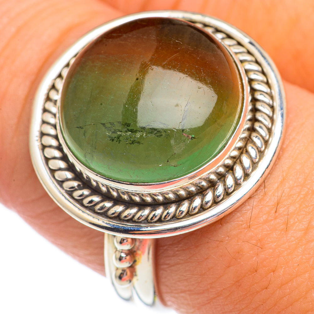 Green Fluorite Rings handcrafted by Ana Silver Co - RING69448