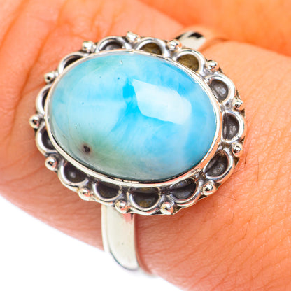 Larimar Rings handcrafted by Ana Silver Co - RING69449