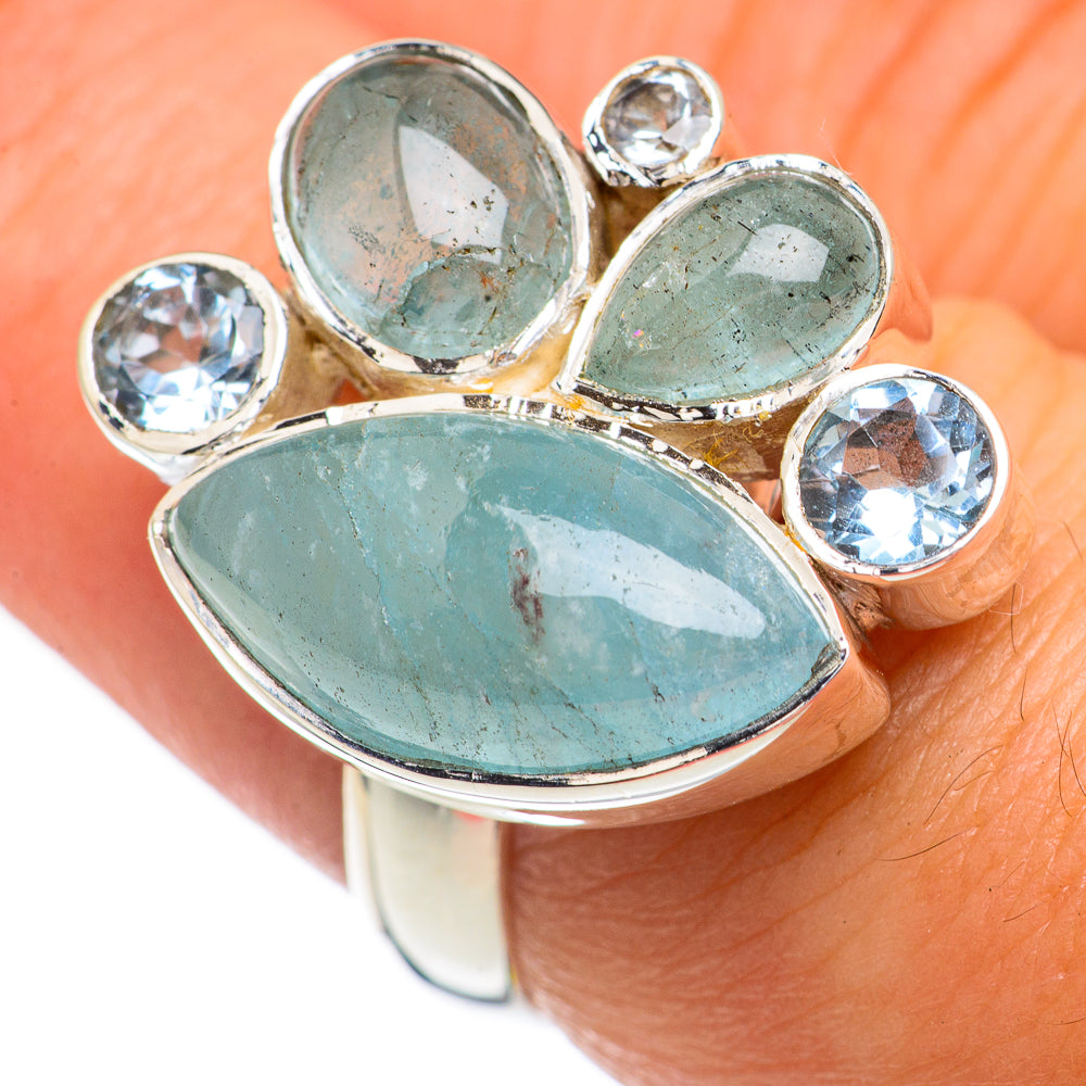 Aquamarine Rings handcrafted by Ana Silver Co - RING69453