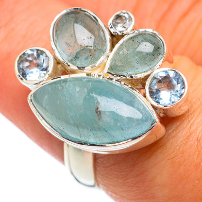 Aquamarine Rings handcrafted by Ana Silver Co - RING69453