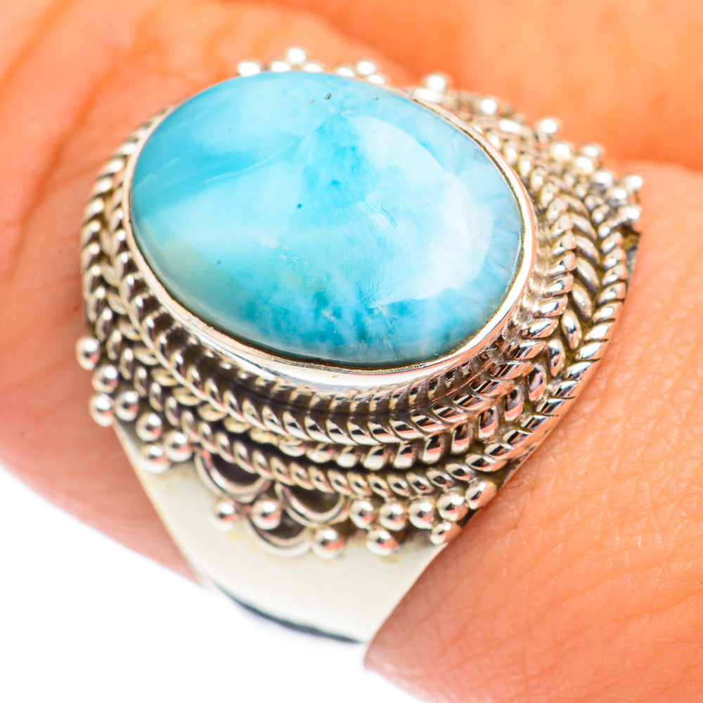Larimar Rings handcrafted by Ana Silver Co - RING69454