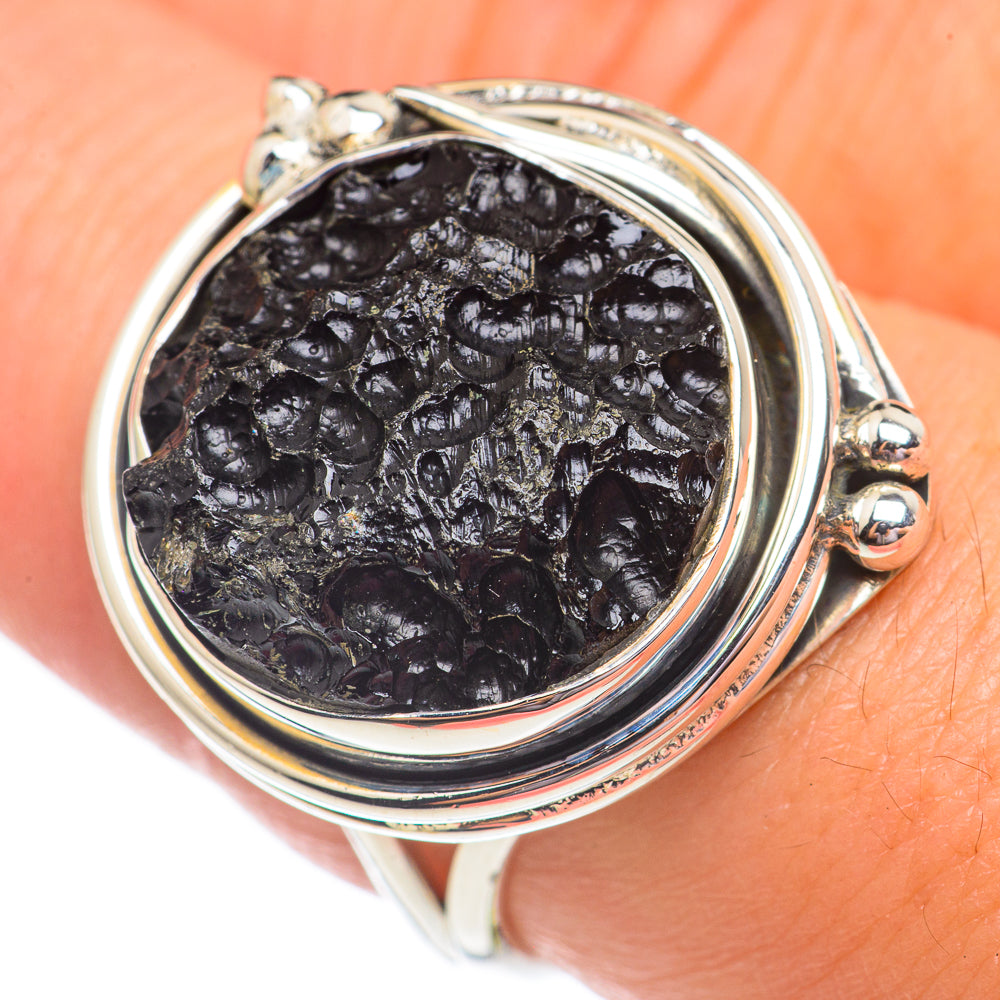 Tektite Rings handcrafted by Ana Silver Co - RING69475