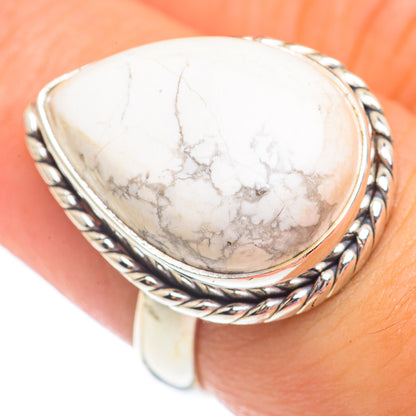 Howlite Rings handcrafted by Ana Silver Co - RING69477