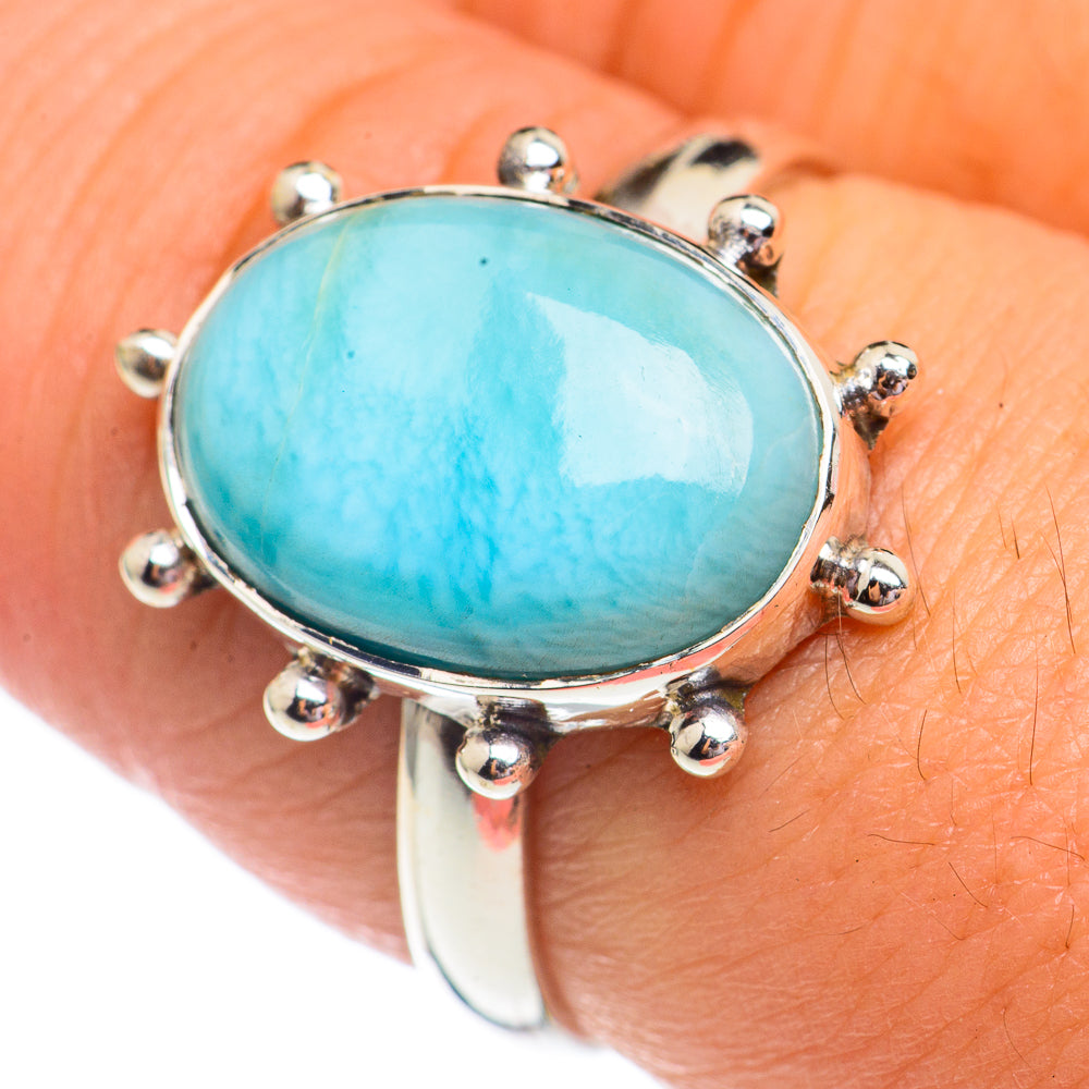 Larimar Rings handcrafted by Ana Silver Co - RING69489