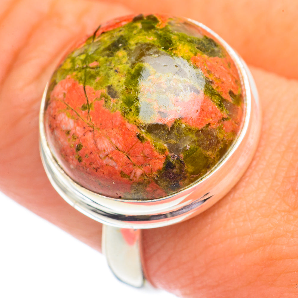 Unakite Rings handcrafted by Ana Silver Co - RING69490