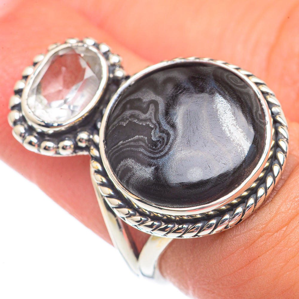 Psilomelane Rings handcrafted by Ana Silver Co - RING69508