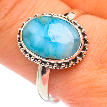 Larimar Rings handcrafted by Ana Silver Co - RING69517