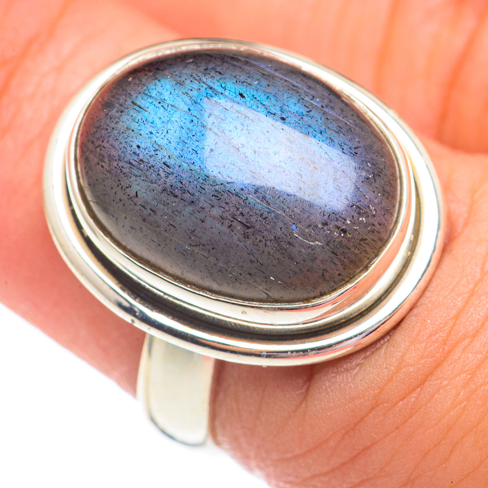 Labradorite Rings handcrafted by Ana Silver Co - RING69518