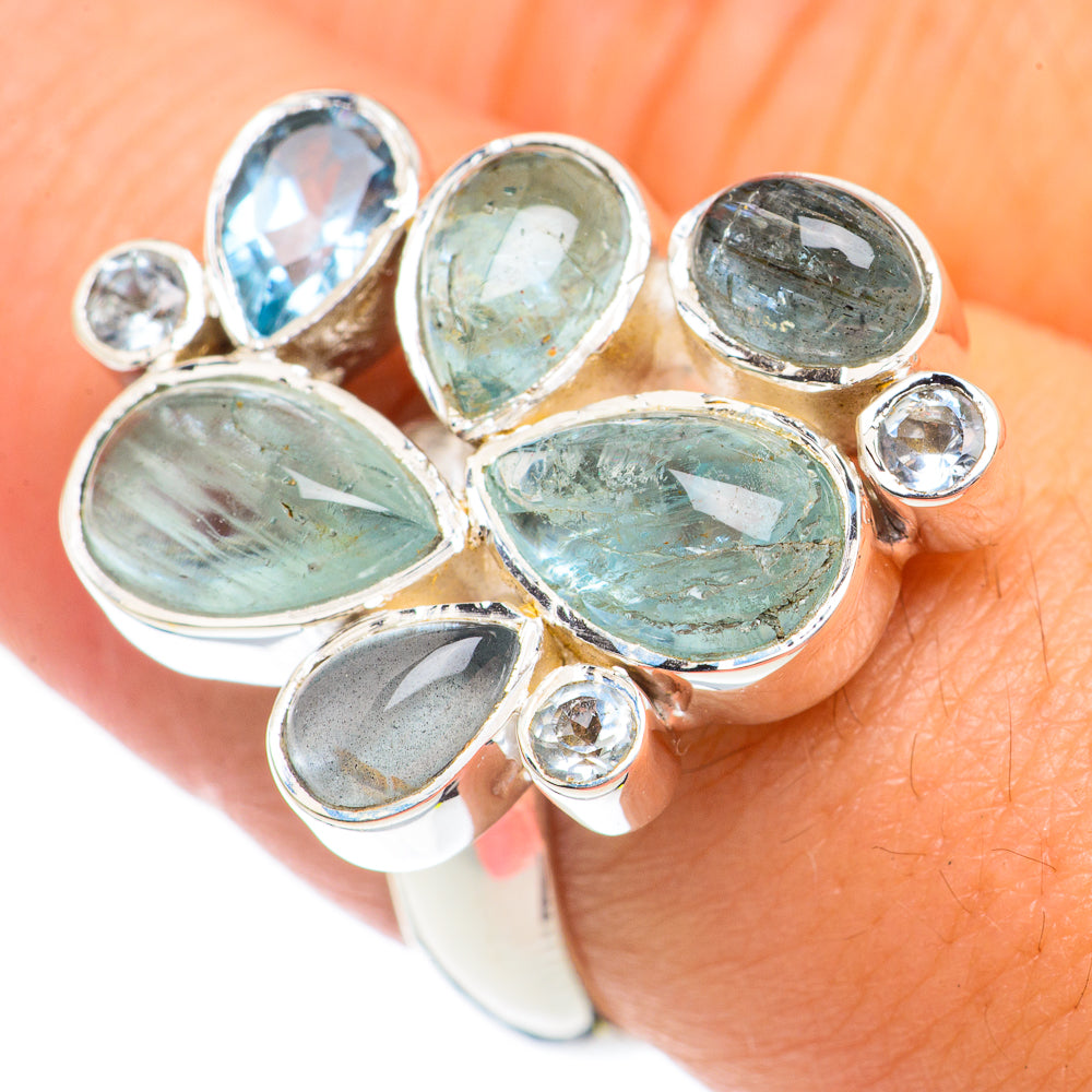 Aquamarine Rings handcrafted by Ana Silver Co - RING69519