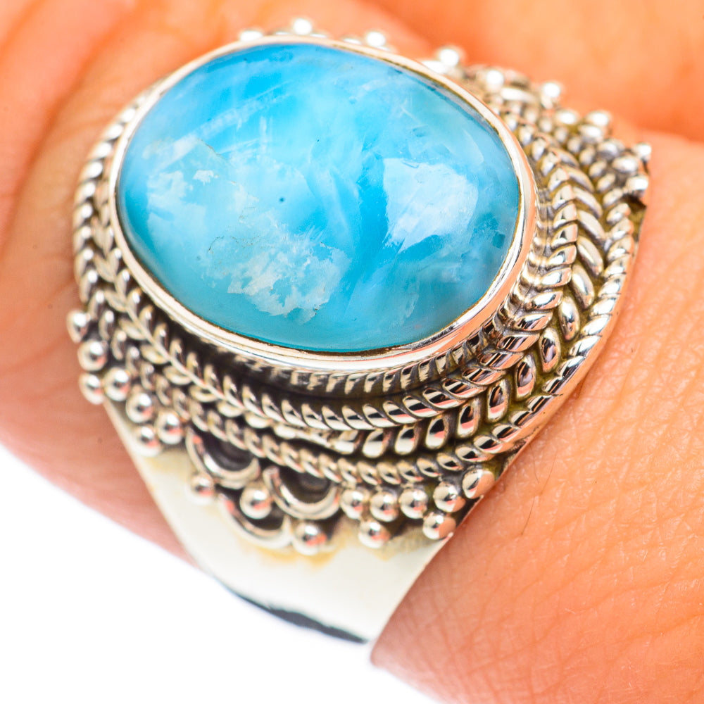 Larimar Rings handcrafted by Ana Silver Co - RING69521
