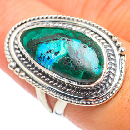 Chrysocolla Rings handcrafted by Ana Silver Co - RING69524