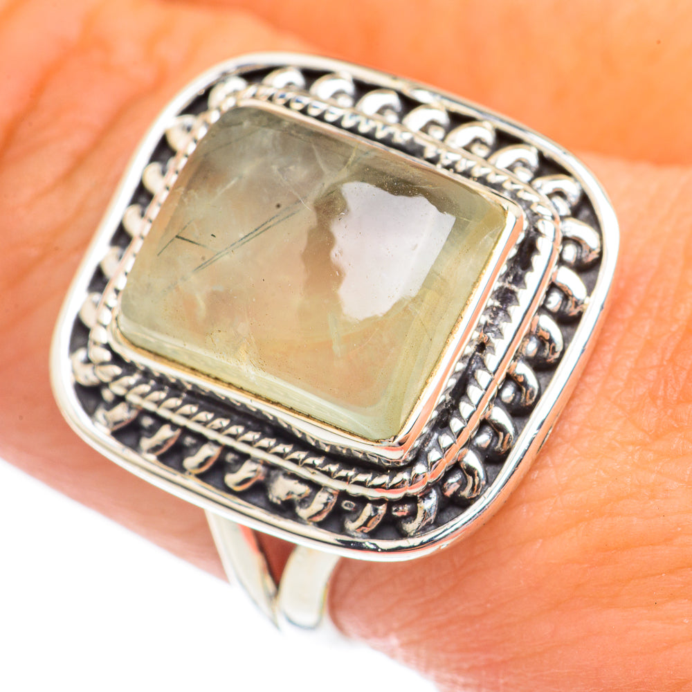 Prehnite Rings handcrafted by Ana Silver Co - RING69525