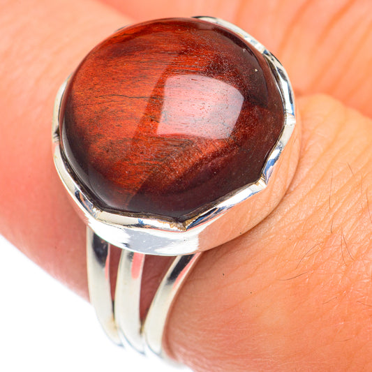 Red Tiger Eye Rings handcrafted by Ana Silver Co - RING69528