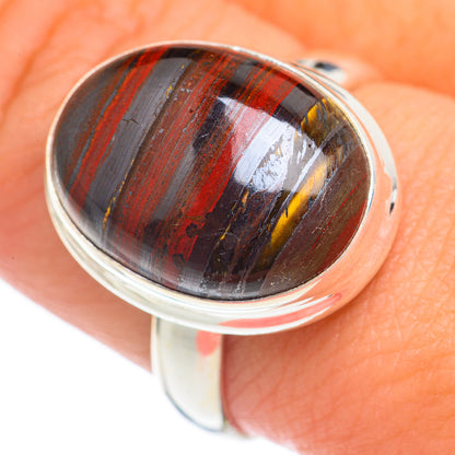 Red Tiger Iron Rings handcrafted by Ana Silver Co - RING69529