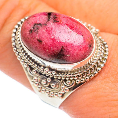 Rhodonite Rings handcrafted by Ana Silver Co - RING69535