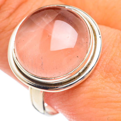 Rose Quartz Rings handcrafted by Ana Silver Co - RING69536