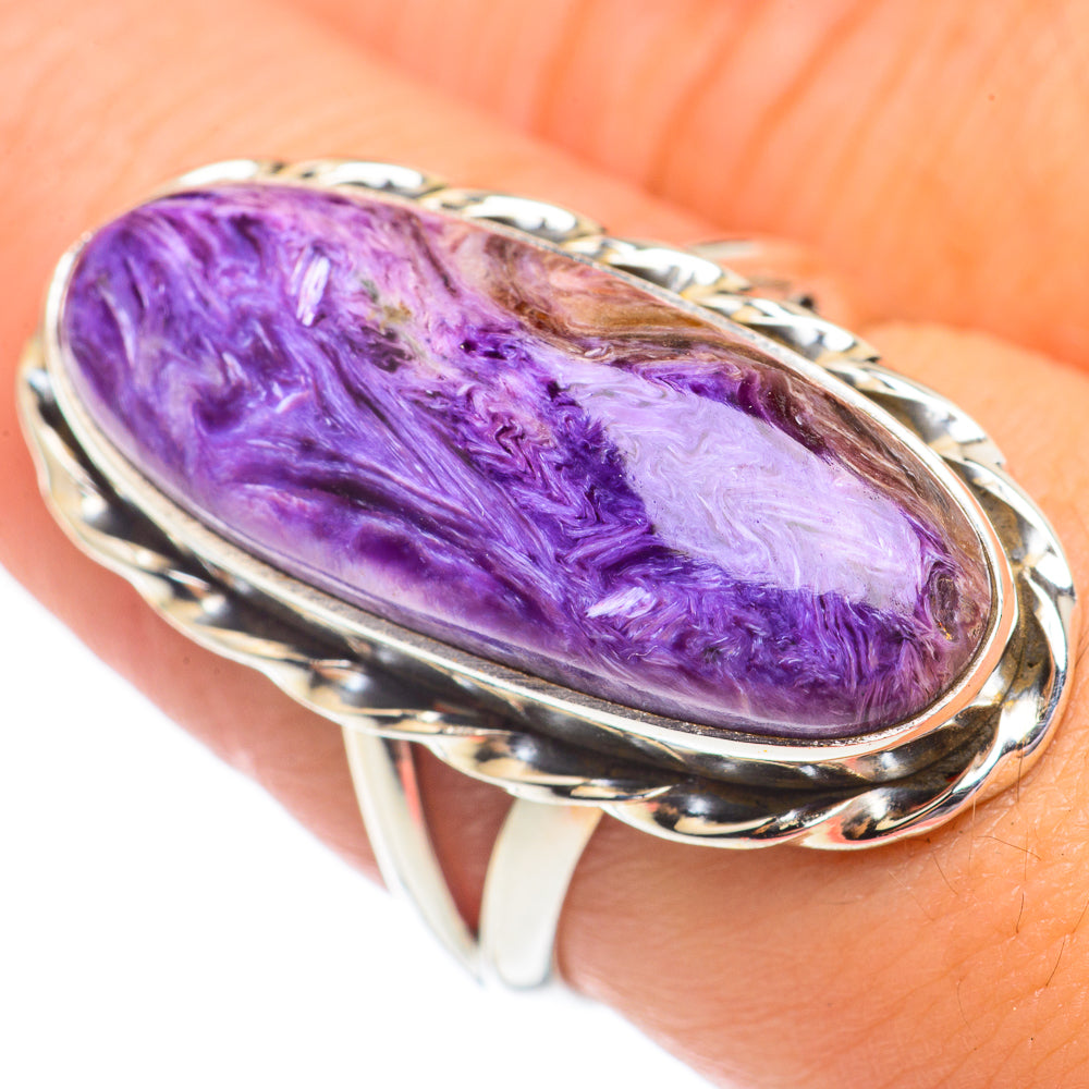 Charoite Rings handcrafted by Ana Silver Co - RING69538