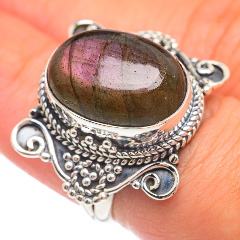 Labradorite Rings handcrafted by Ana Silver Co - RING69540