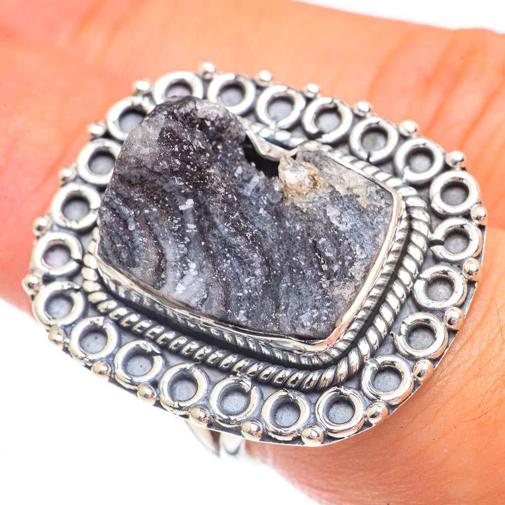 Desert Druzy Rings handcrafted by Ana Silver Co - RING69557
