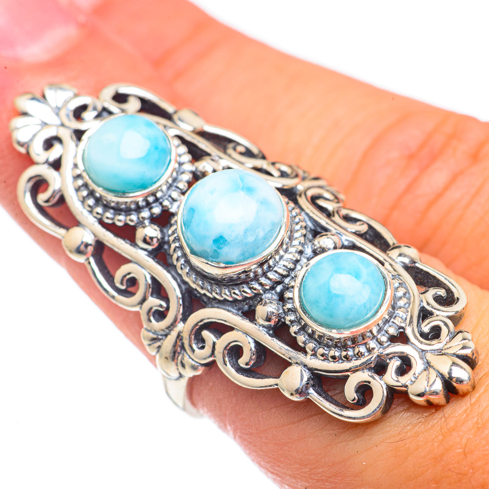 Larimar Rings handcrafted by Ana Silver Co - RING69558