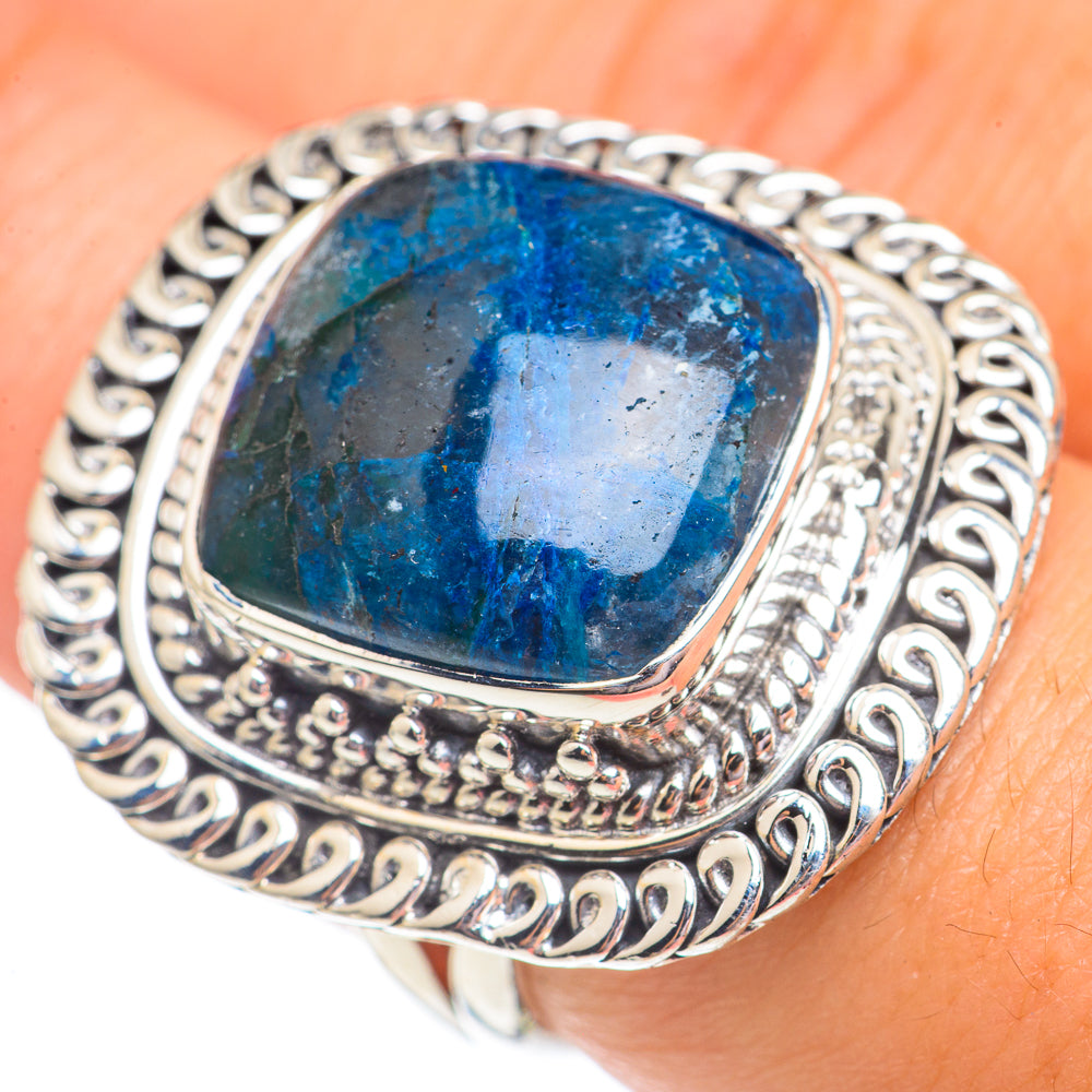 Chrysocolla In Quartz Rings handcrafted by Ana Silver Co - RING69559