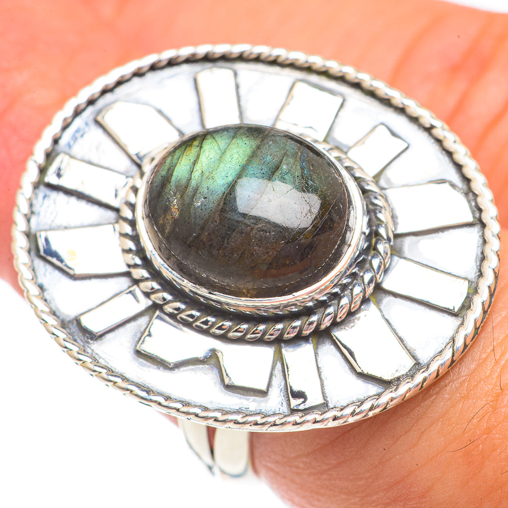 Labradorite Rings handcrafted by Ana Silver Co - RING69566