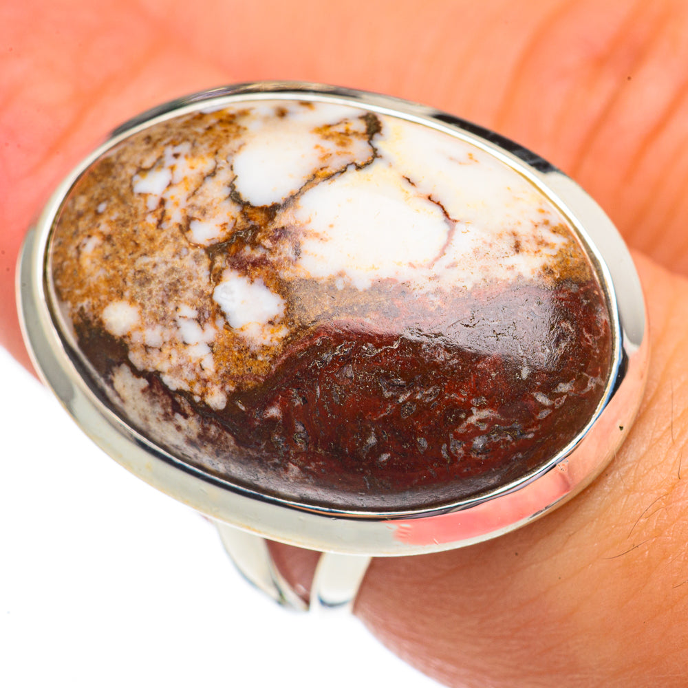 Peanut Wood Jasper Rings handcrafted by Ana Silver Co - RING69567