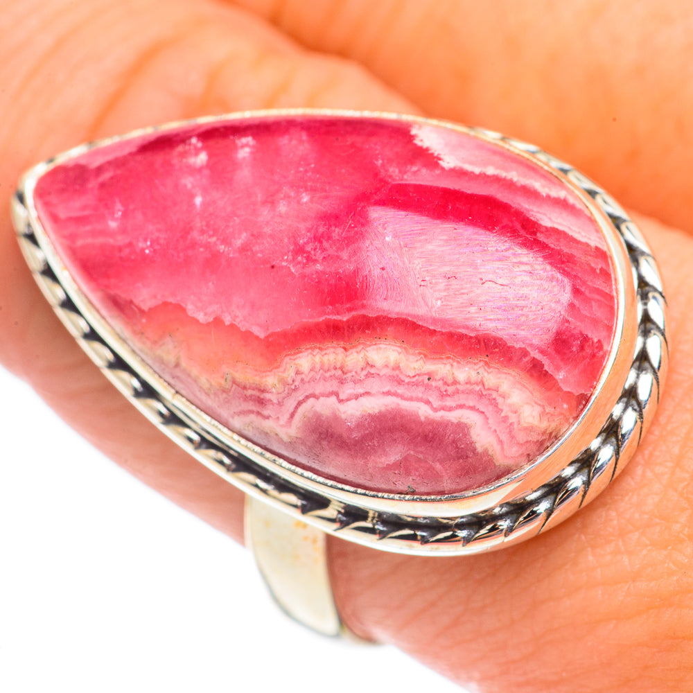 Rhodochrosite Rings handcrafted by Ana Silver Co - RING69575