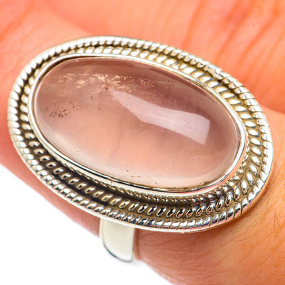 Rose Quartz Rings handcrafted by Ana Silver Co - RING69576