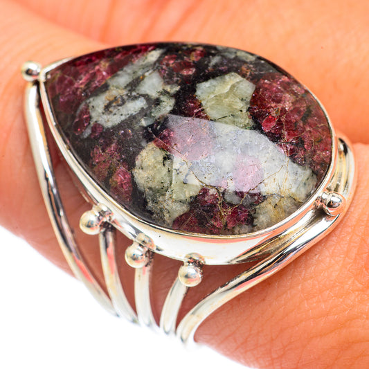 Russian Eudialyte Rings handcrafted by Ana Silver Co - RING69577