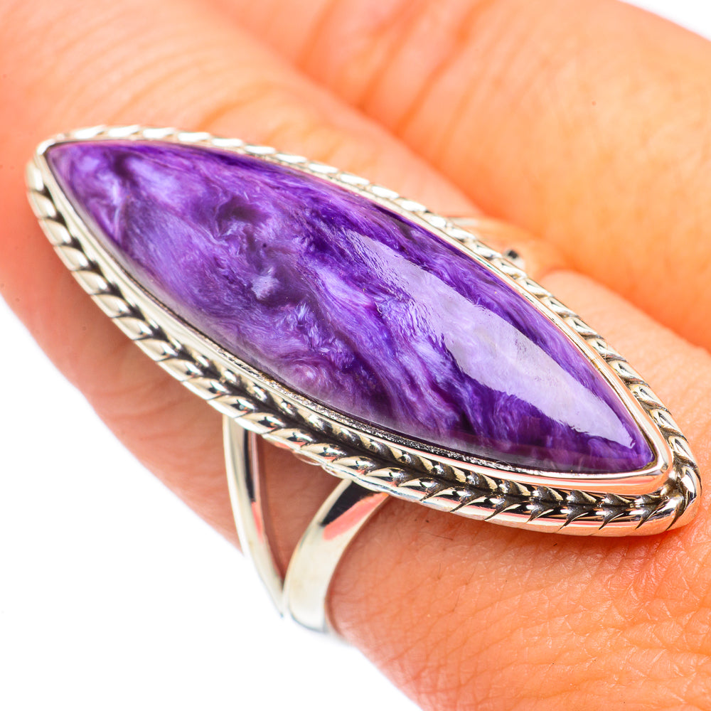 Charoite Rings handcrafted by Ana Silver Co - RING69578