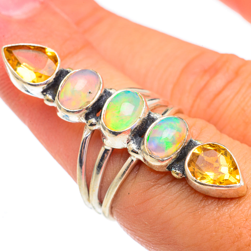 Ethiopian Opal Rings handcrafted by Ana Silver Co - RING69594