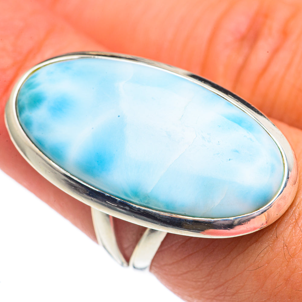 Larimar Rings handcrafted by Ana Silver Co - RING69597