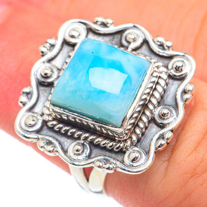 Larimar Rings handcrafted by Ana Silver Co - RING69602