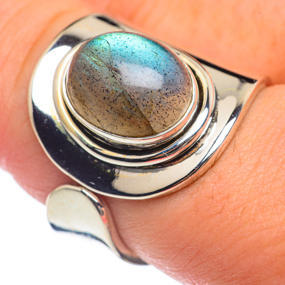 Labradorite Rings handcrafted by Ana Silver Co - RING69605