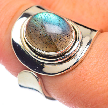 Labradorite Rings handcrafted by Ana Silver Co - RING69605