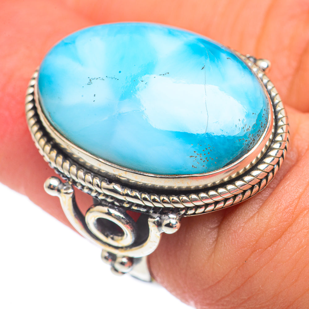 Larimar Rings handcrafted by Ana Silver Co - RING69607