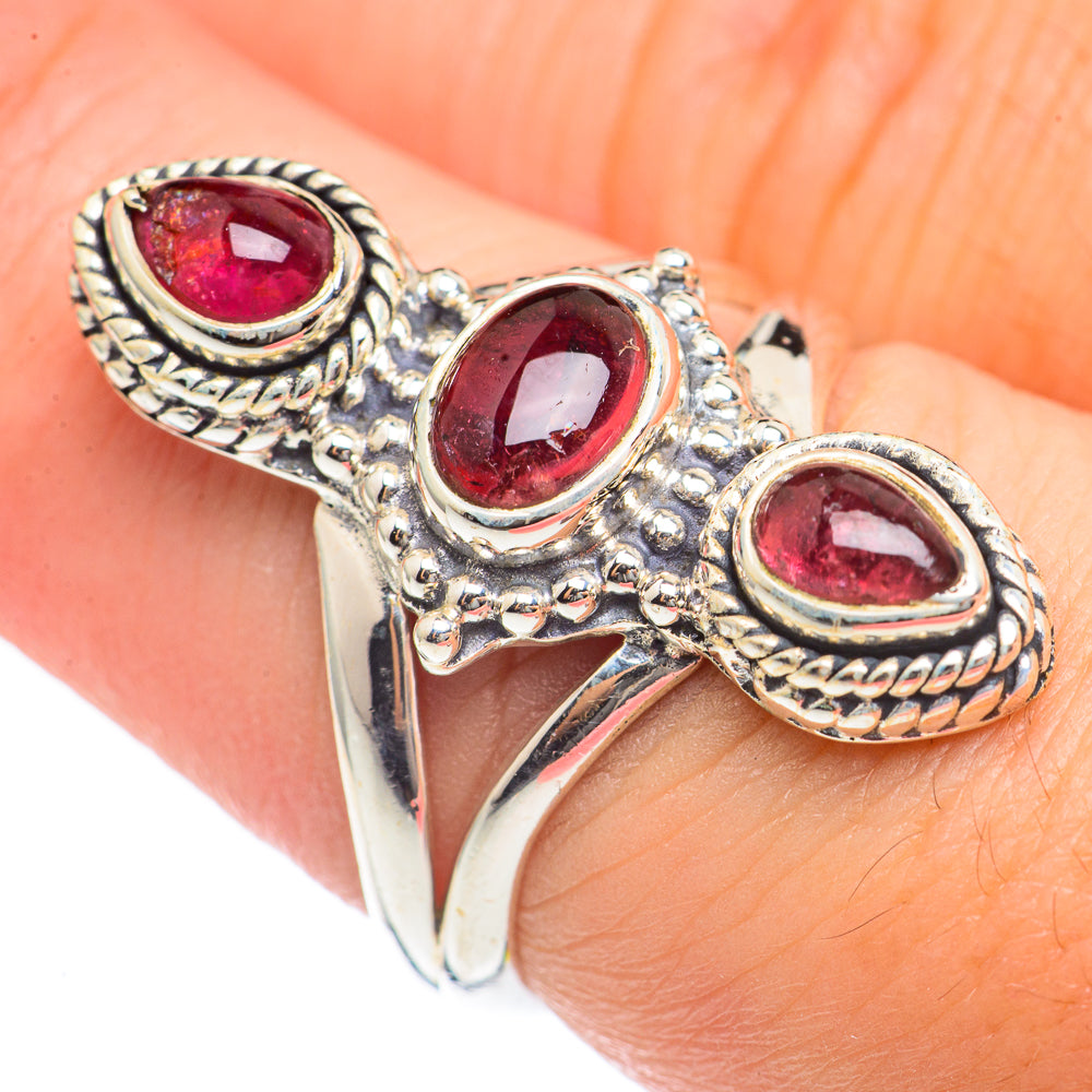 Pink Tourmaline Rings handcrafted by Ana Silver Co - RING69622