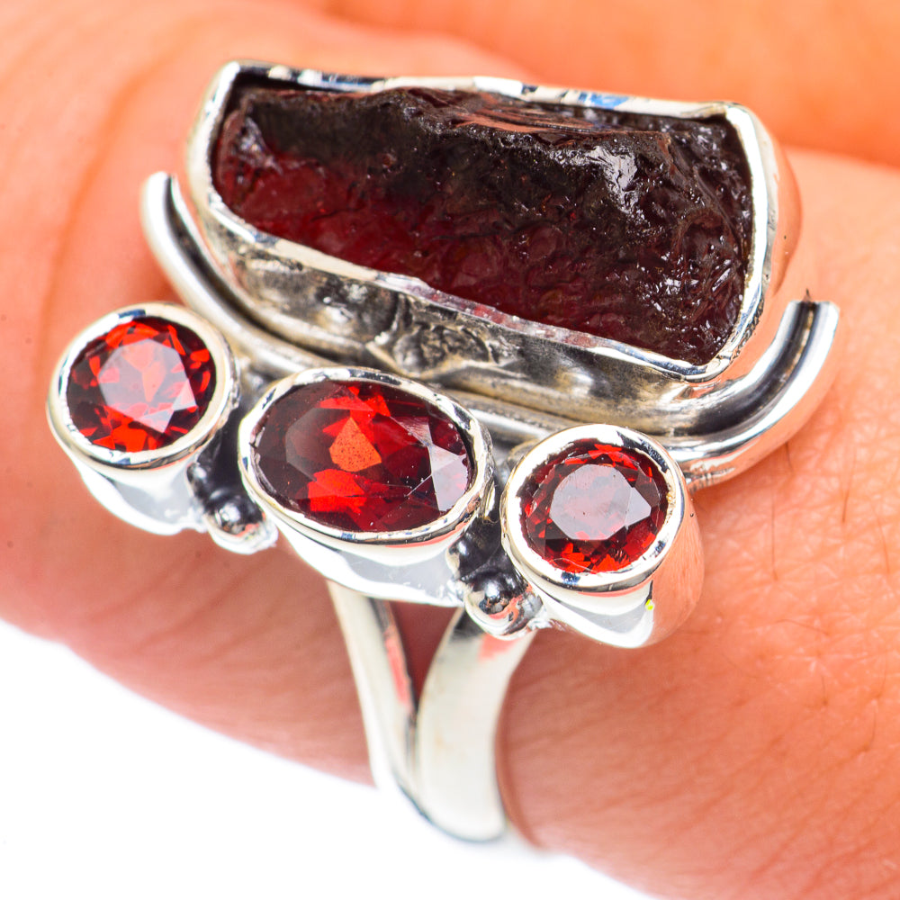 Garnet Rings handcrafted by Ana Silver Co - RING69623