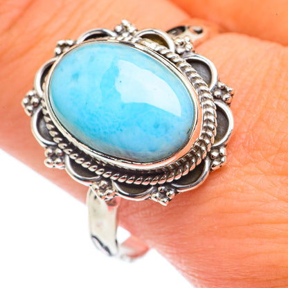 Larimar Rings handcrafted by Ana Silver Co - RING69648