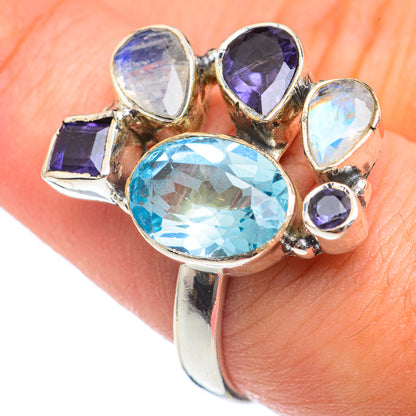 Blue Topaz Rings handcrafted by Ana Silver Co - RING69649