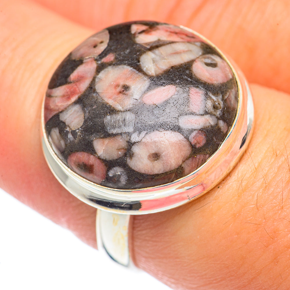 Crinoid Fossil Rings handcrafted by Ana Silver Co - RING69661