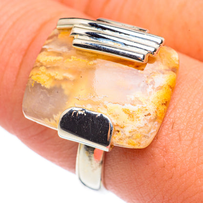 Plume Agate Rings handcrafted by Ana Silver Co - RING69662