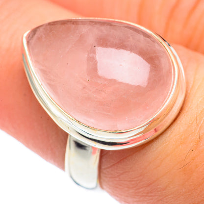 Rose Quartz Rings handcrafted by Ana Silver Co - RING69664