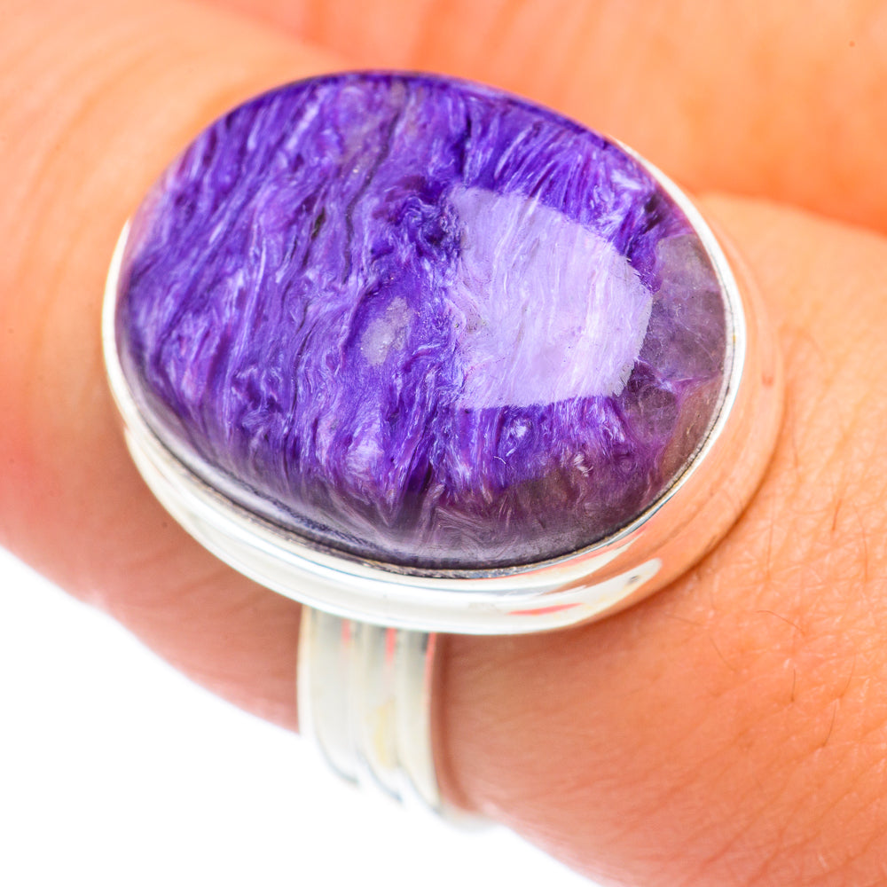 Charoite Rings handcrafted by Ana Silver Co - RING69671
