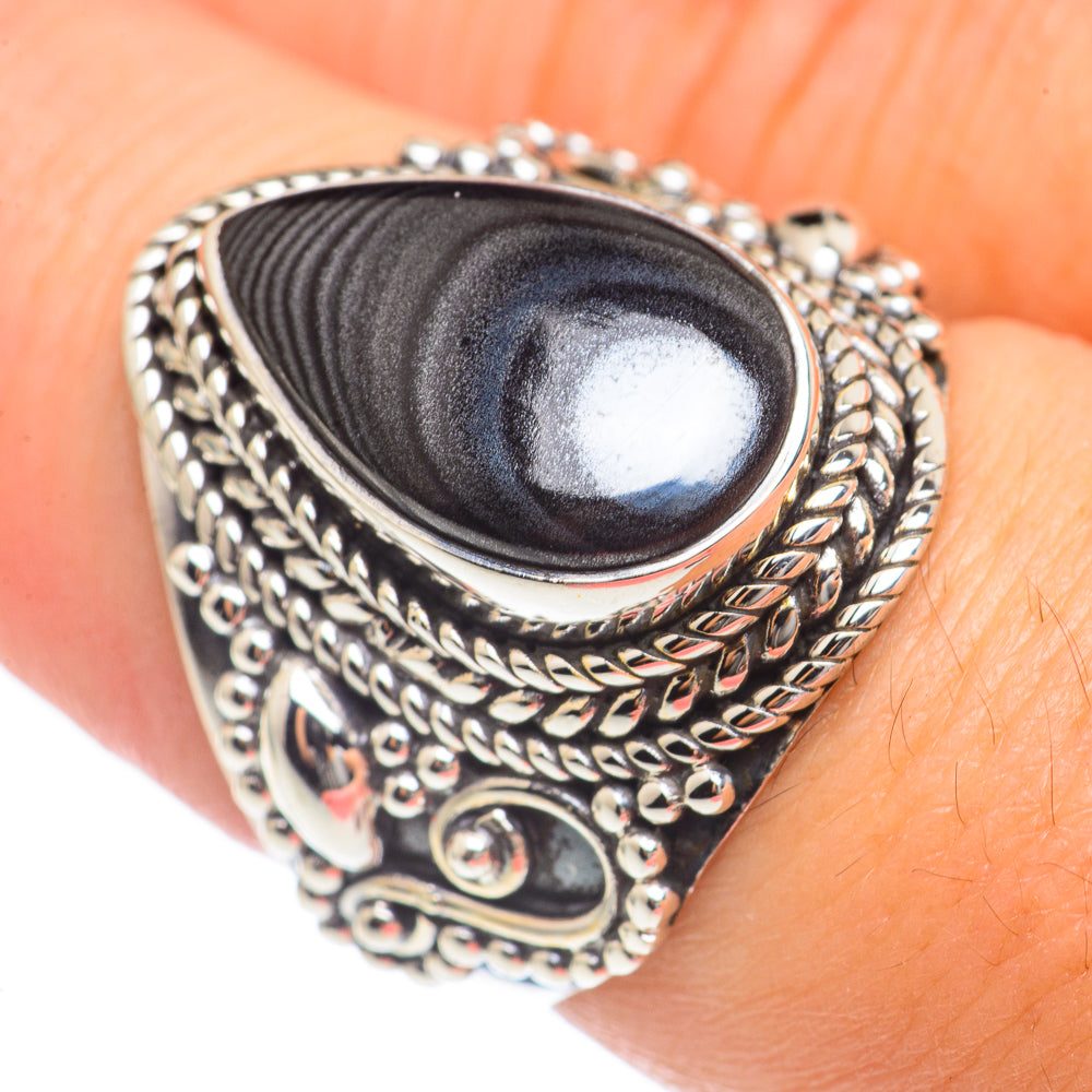Psilomelane Rings handcrafted by Ana Silver Co - RING69674