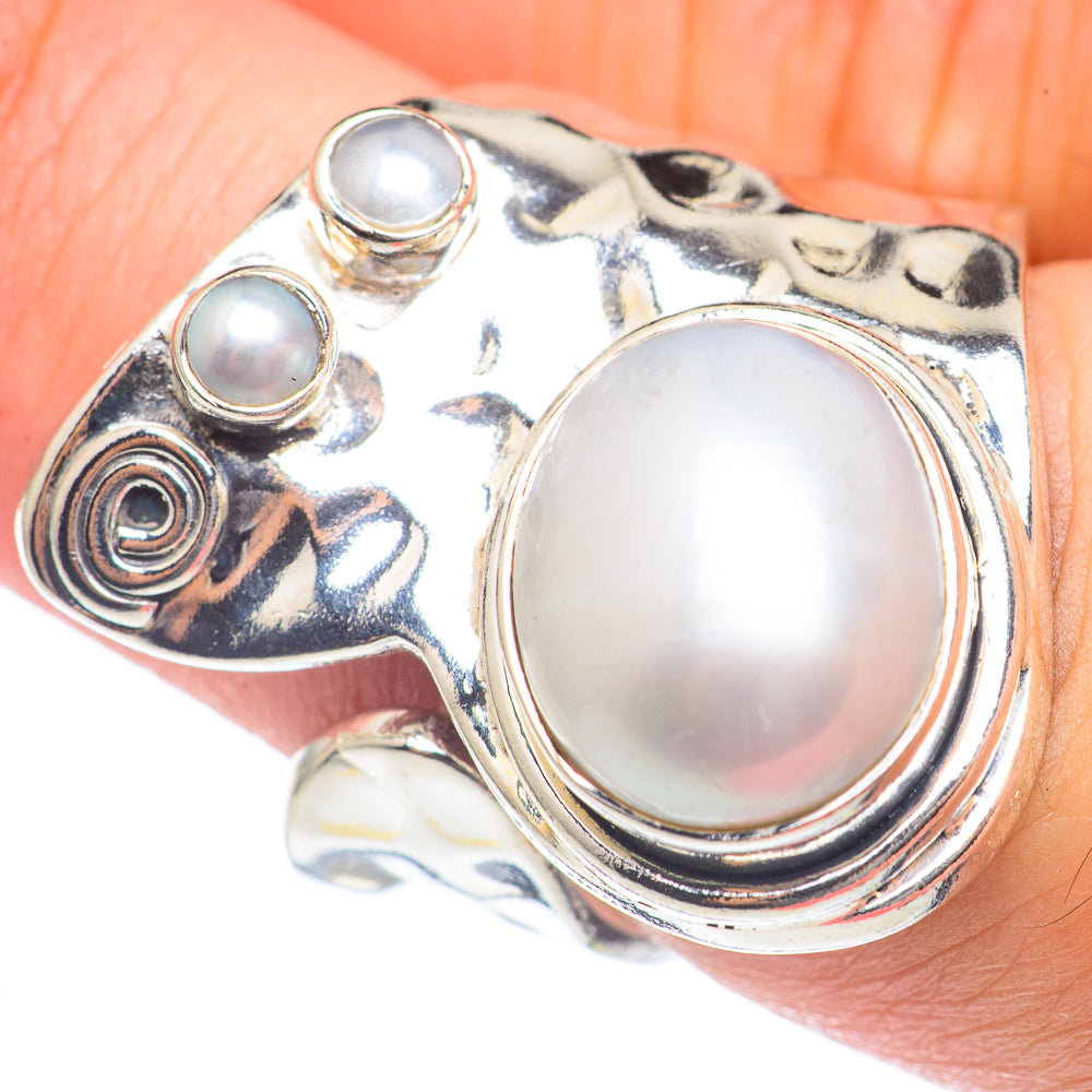 Cultured Pearl Rings handcrafted by Ana Silver Co - RING69677