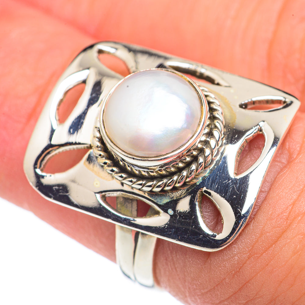 Cultured Pearl Rings handcrafted by Ana Silver Co - RING69679