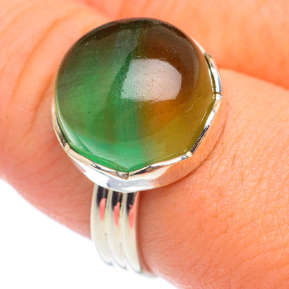 Green Fluorite Rings handcrafted by Ana Silver Co - RING69683