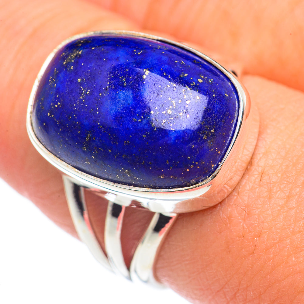 Lapis Lazuli Rings handcrafted by Ana Silver Co - RING69686